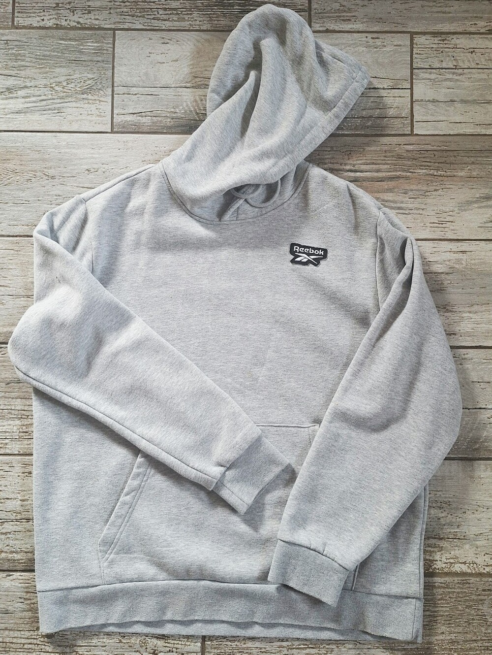 Reebok Men’s Light Gray Pullover Hoodie